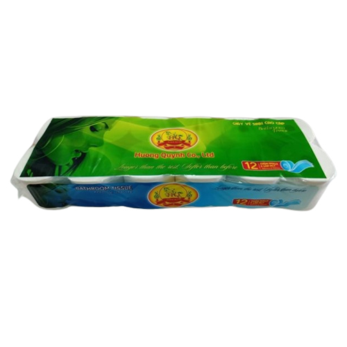 Giấy vệ sinh Hương Quỳnh 12 cuộn 3 lớp